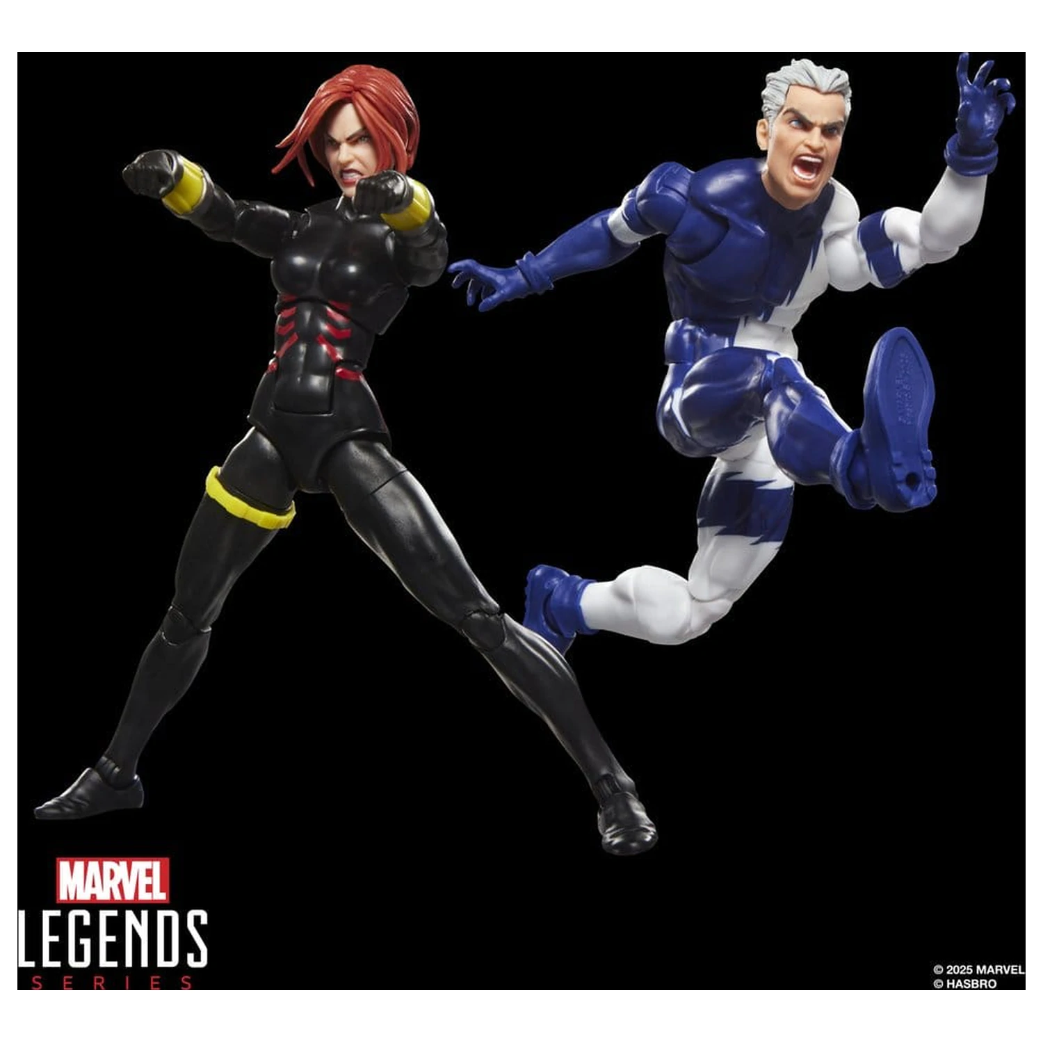 Avengers Marvel Legends Action-Figuren 2er-Pack Black Widow & Quicksilver 15 cm Produktfoto