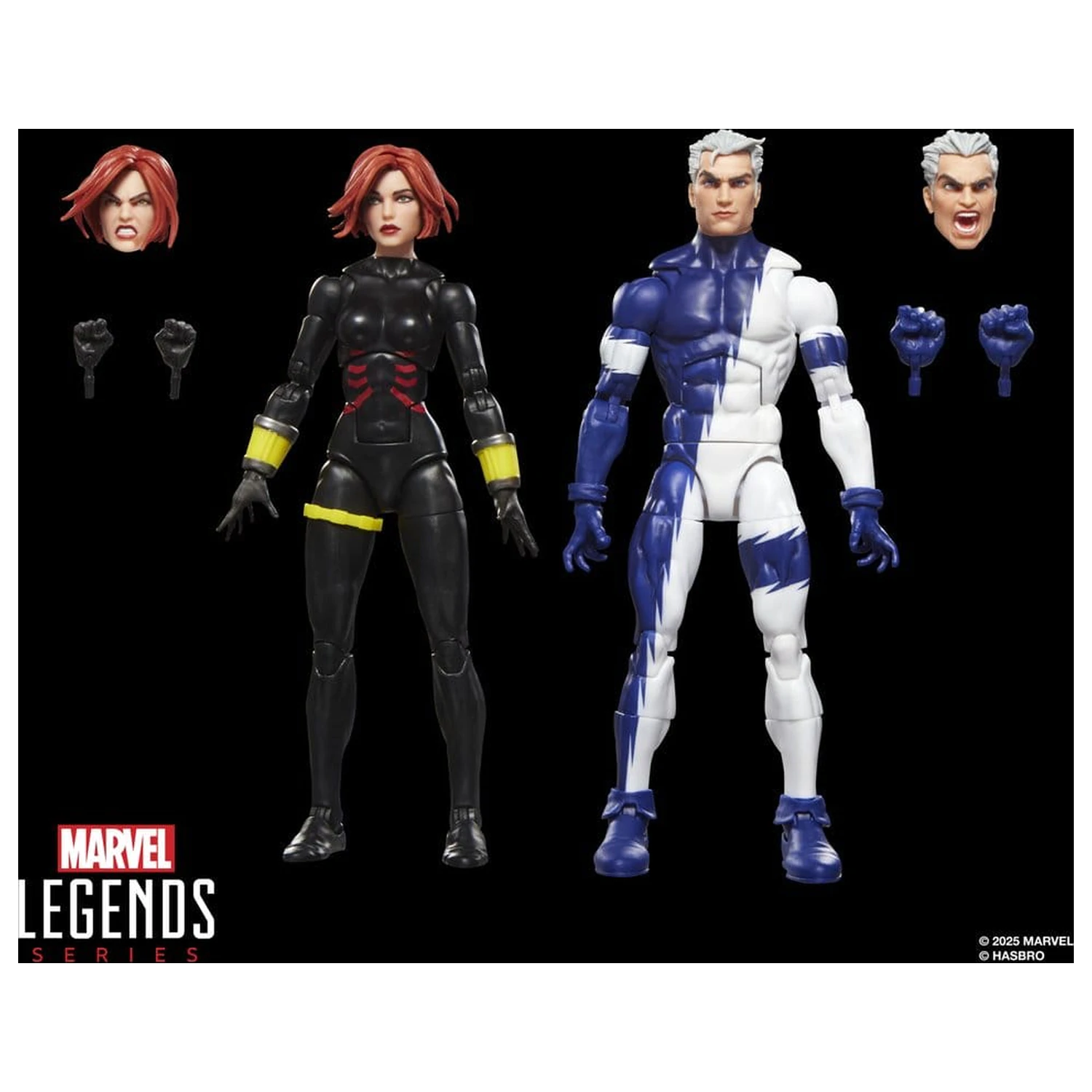 Avengers Marvel Legends Action-Figuren 2er-Pack Black Widow & Quicksilver 15 cm Produktfoto