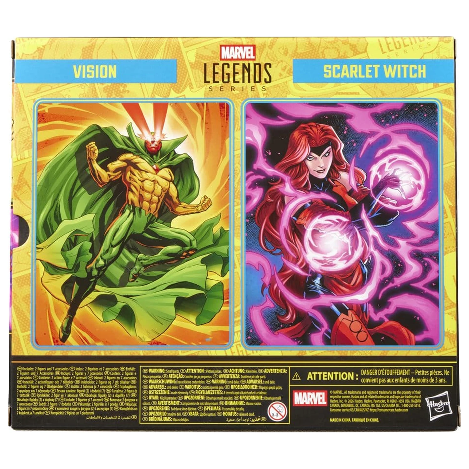 Avengers Marvel Legends Action-Figuren 2er-Pack Vision & Scarlet Witch 15 cm Produktfoto