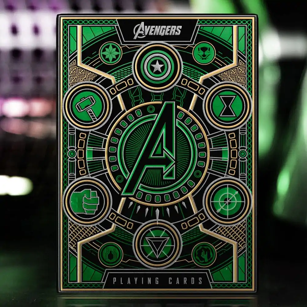 Avengers - The Infinity Saga Spielkarten Green Version termékfotó