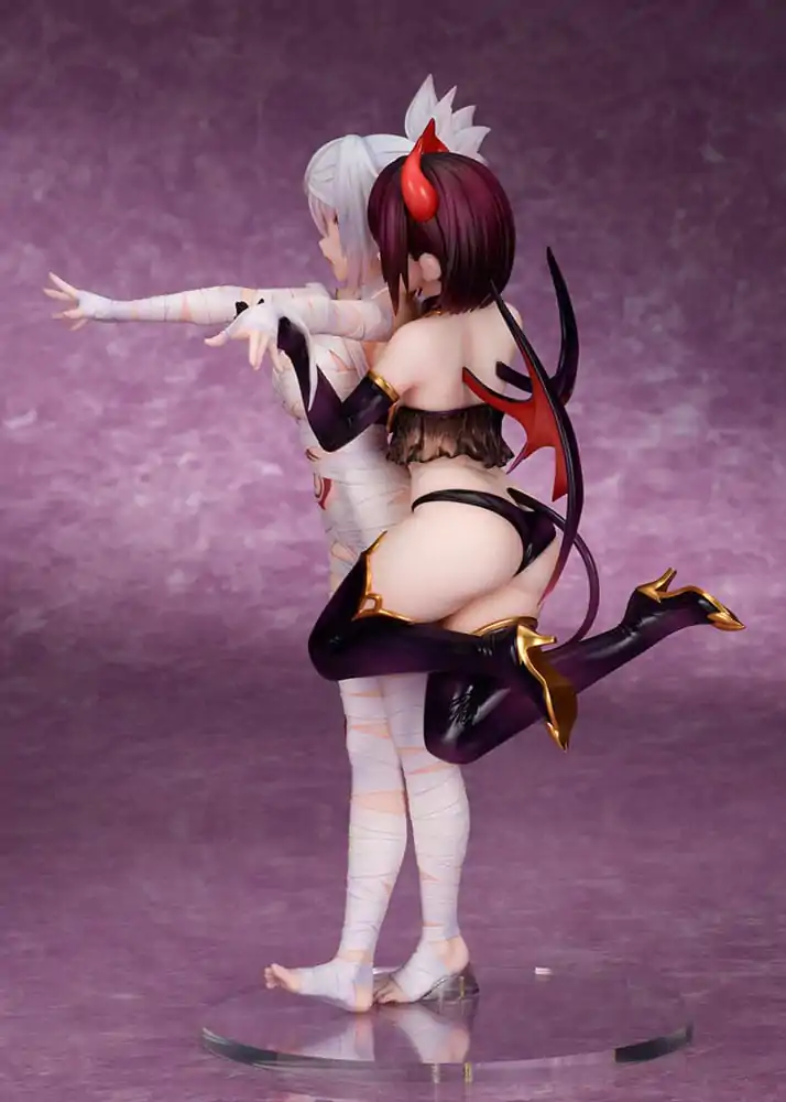 Ayakashi Triangle PVC Statue Matsuri Kazamaki & Suzu Kanade & Shirogane 25 cm termékfotó