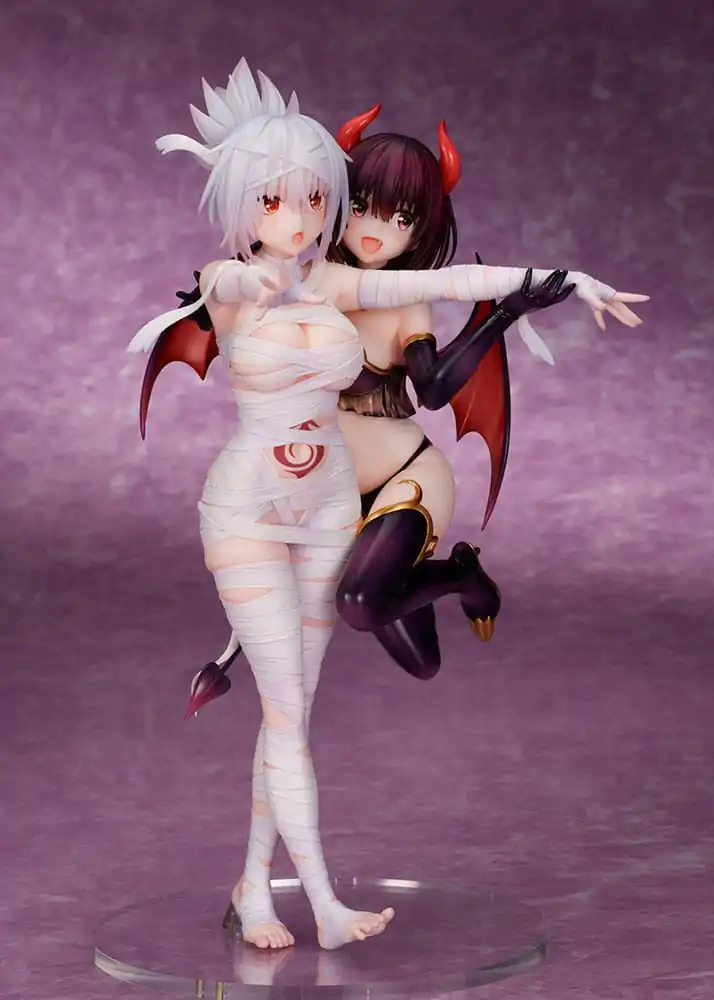 Ayakashi Triangle PVC Statue Matsuri Kazamaki & Suzu Kanade & Shirogane 25 cm termékfotó