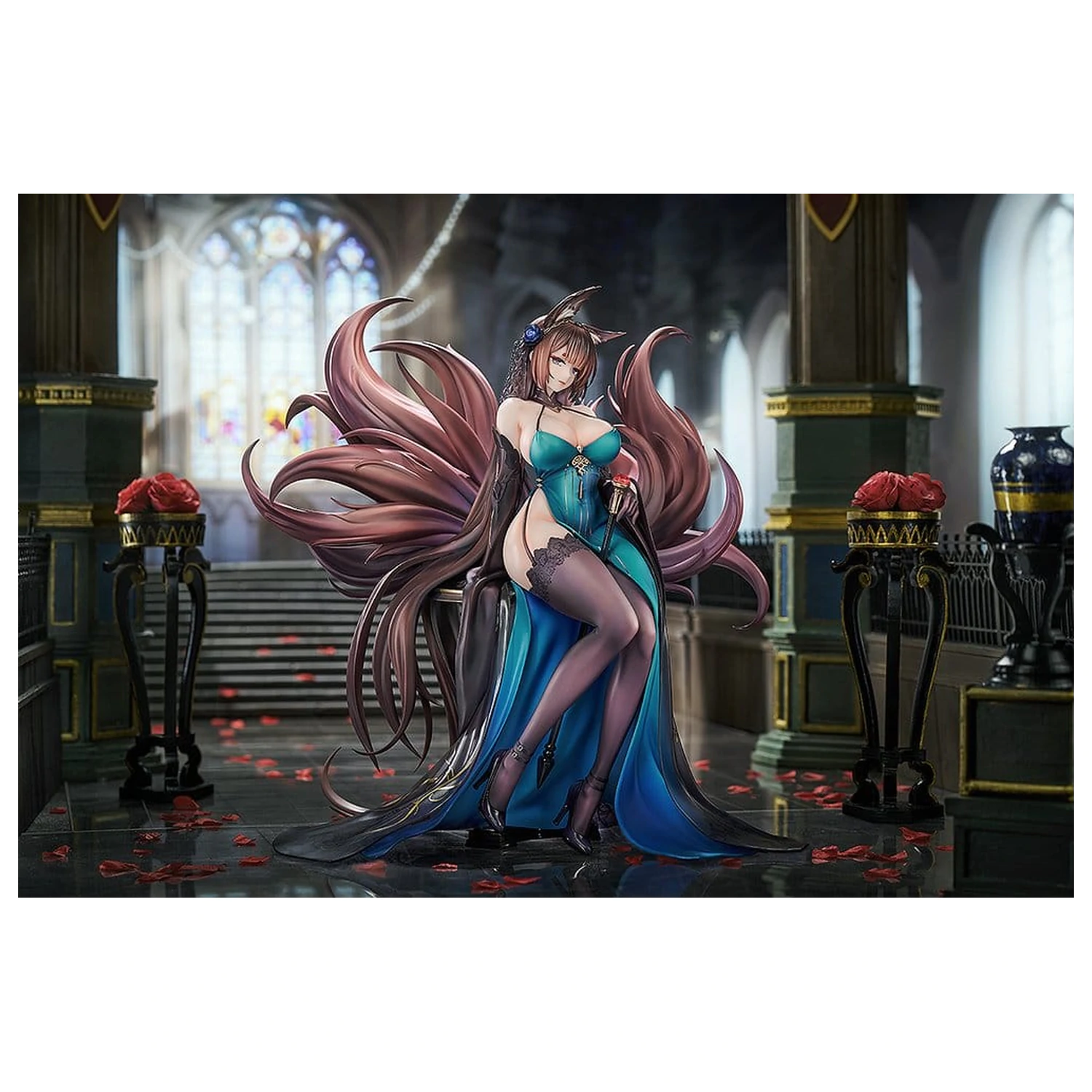 Azur Lane PVC Figur 1/7 Amagi: Throne of Fallen Petals Ver. 27 cm Produktfoto