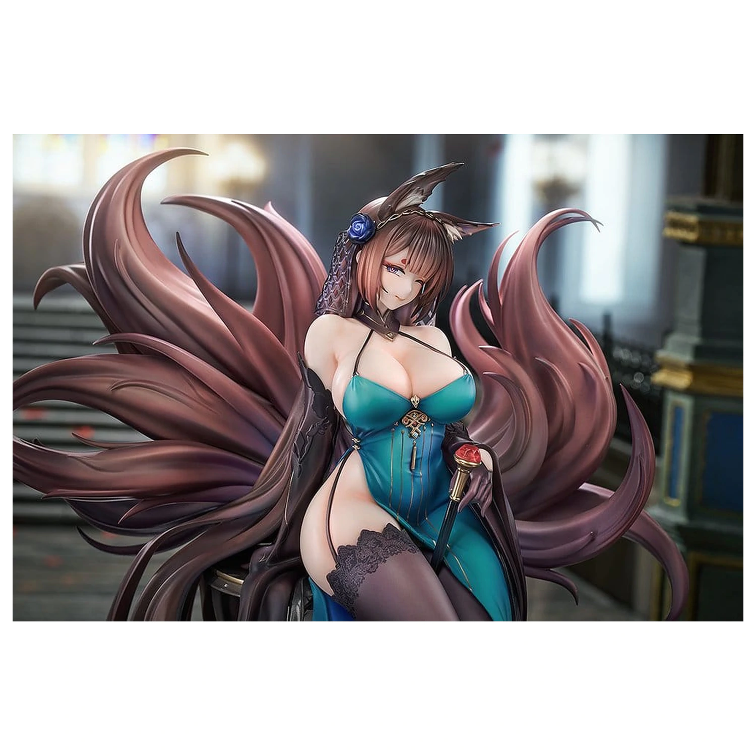 Azur Lane PVC Figur 1/7 Amagi: Throne of Fallen Petals Ver. 27 cm Produktfoto