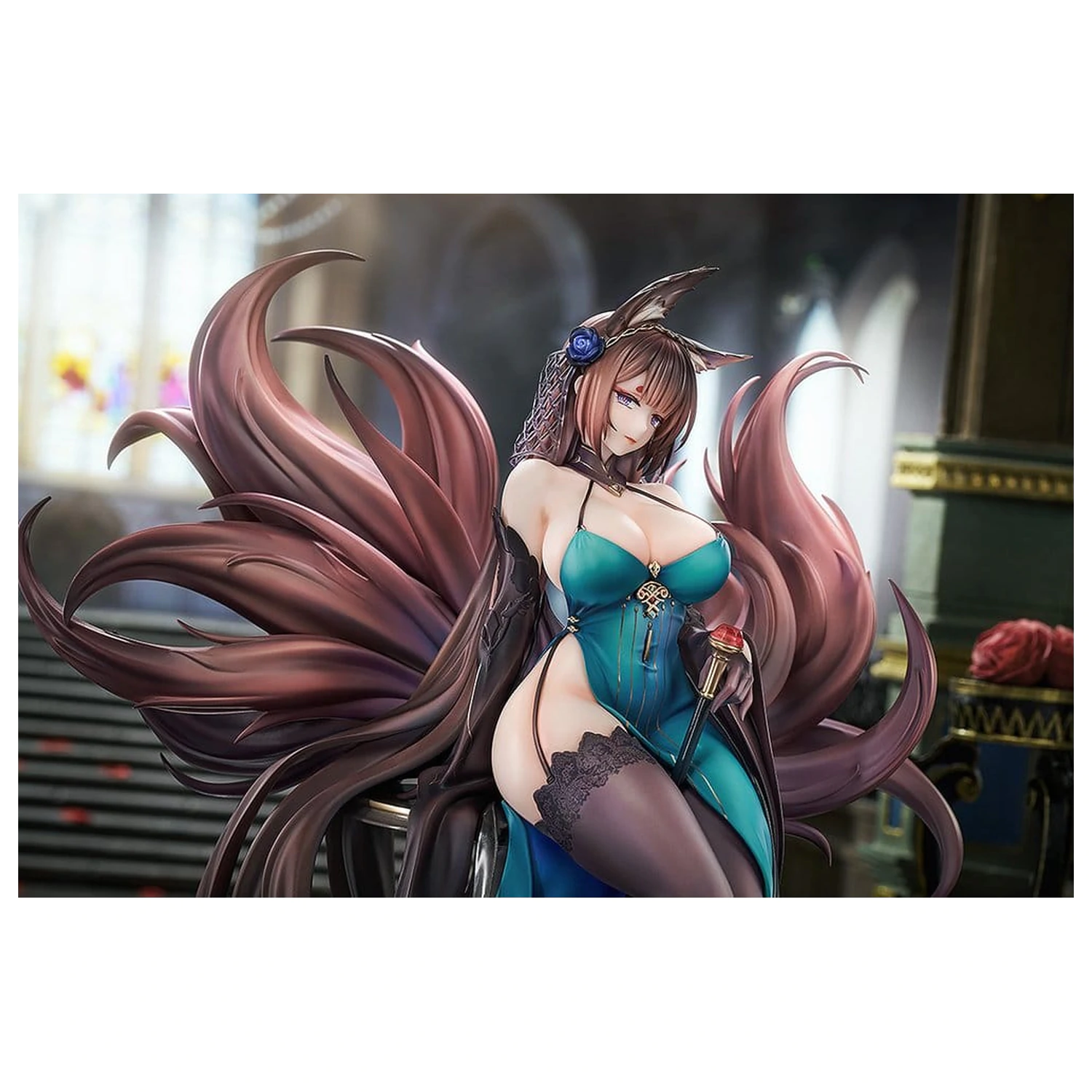 Azur Lane PVC Figur 1/7 Amagi: Throne of Fallen Petals Ver. 27 cm Produktfoto