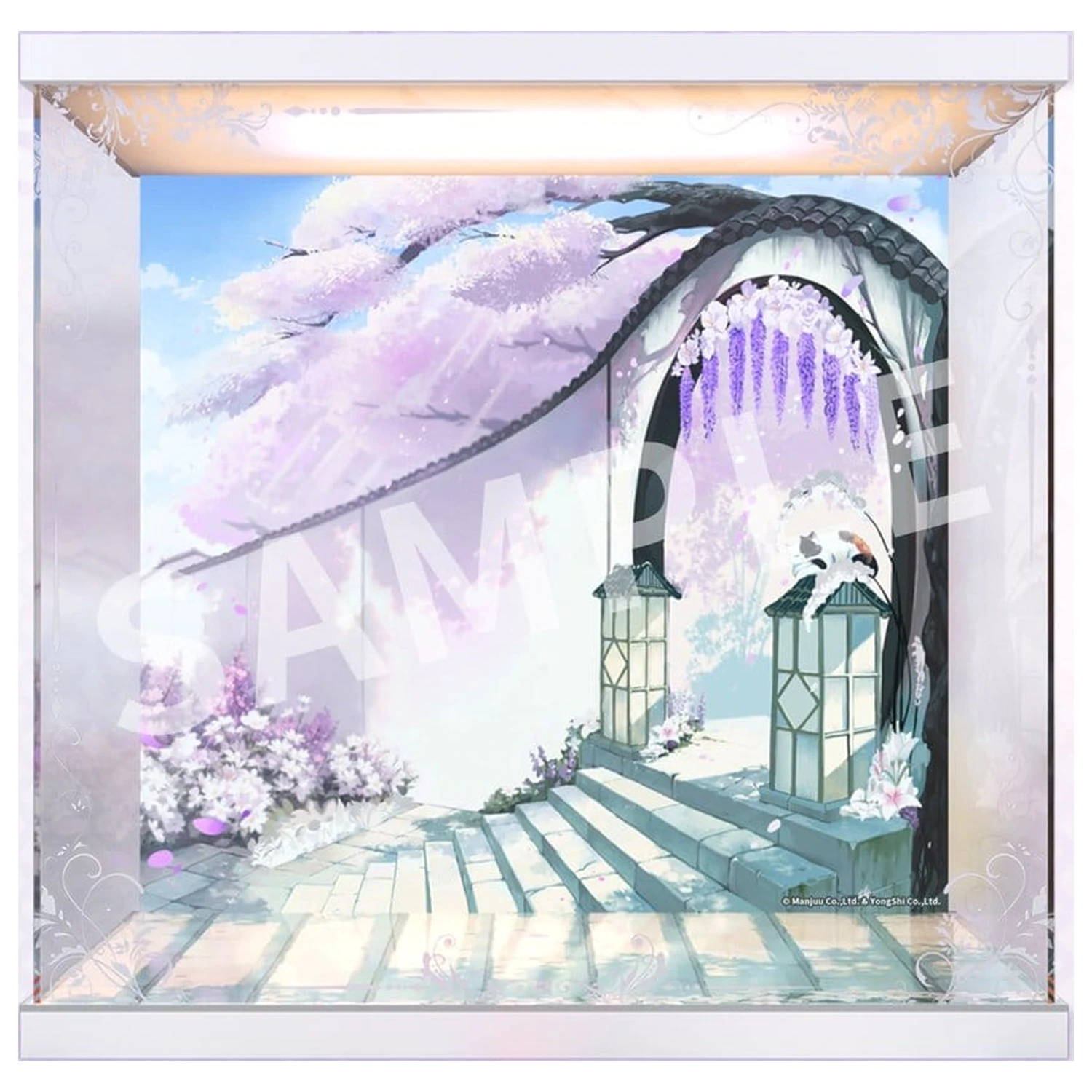 Azur Lane Acryl LED Display Gehäuse für Musashi Purest Wisteria Ver. 47 x 37 x 46 cm Produktfoto