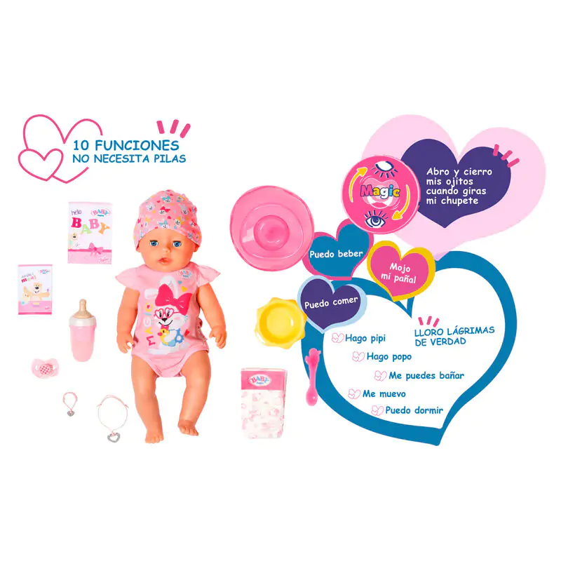 BABY born kleines Mädchen Puppe 43cm Produktfoto