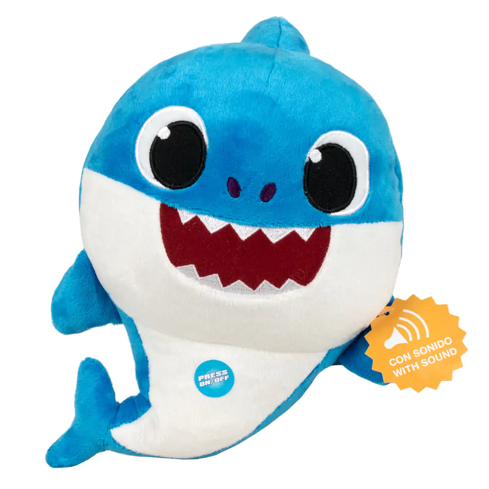 Baby Shark Daddy Shark Plüschfigur mit Stimme 26cm Produktfoto