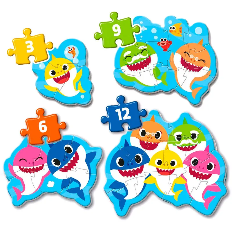 Baby Shark My First Puzzle 3-6-9-12St Produktfoto