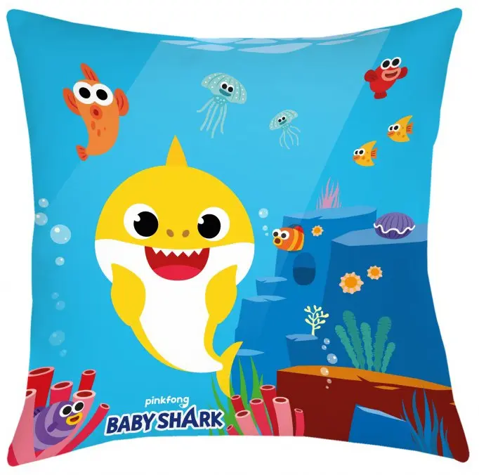 Baby Shark Kissen, Dekokissen 40*40 cm Produktfoto