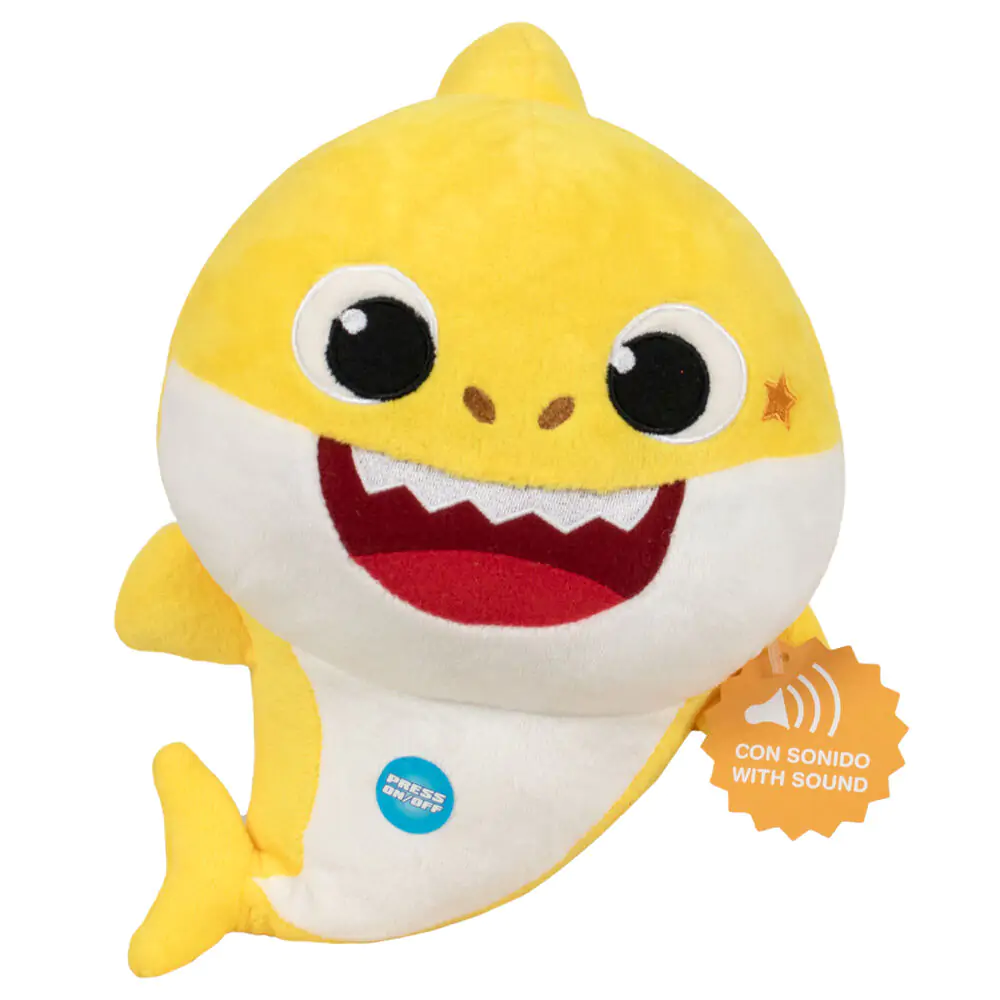 Baby Shark Plüschfigur mit Stimme 17cm Produktfoto