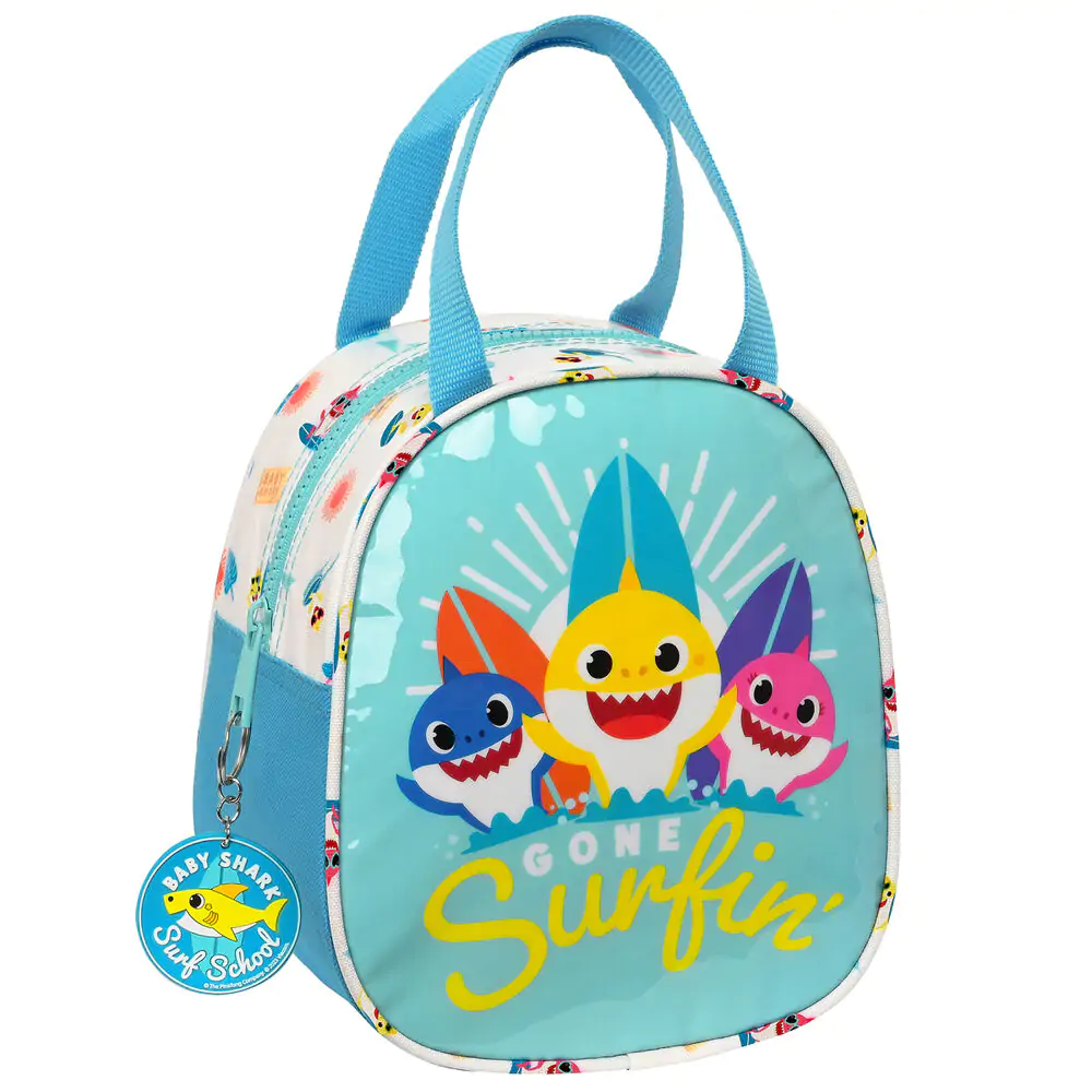 Baby Shark Surfing thermal Lunchtasche Produktfoto