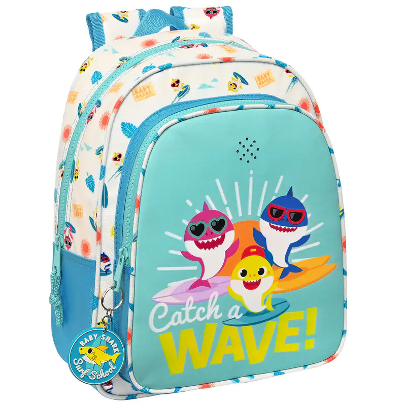 Baby Shark Surfing Anpassungsfähig Rucksack 33cm Produktfoto