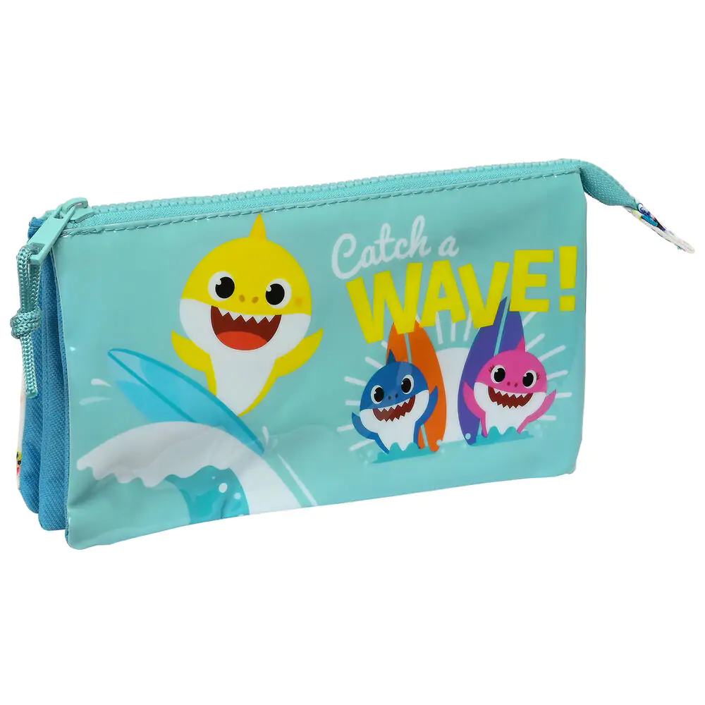 Baby Shark Surfing Dreifaches Mäppchen Produktfoto