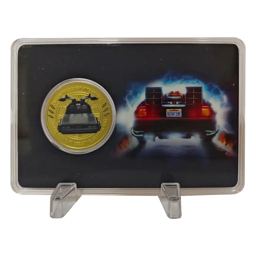Back To The Future Sammlermünze 40. Jubiläum Limitierte Edition Produktfoto