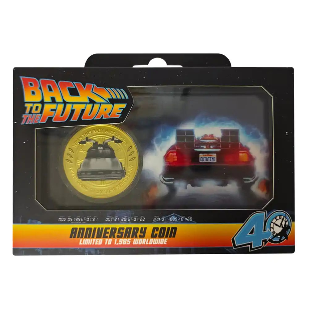 Back To The Future Sammlermünze 40. Jubiläum Limitierte Edition Produktfoto