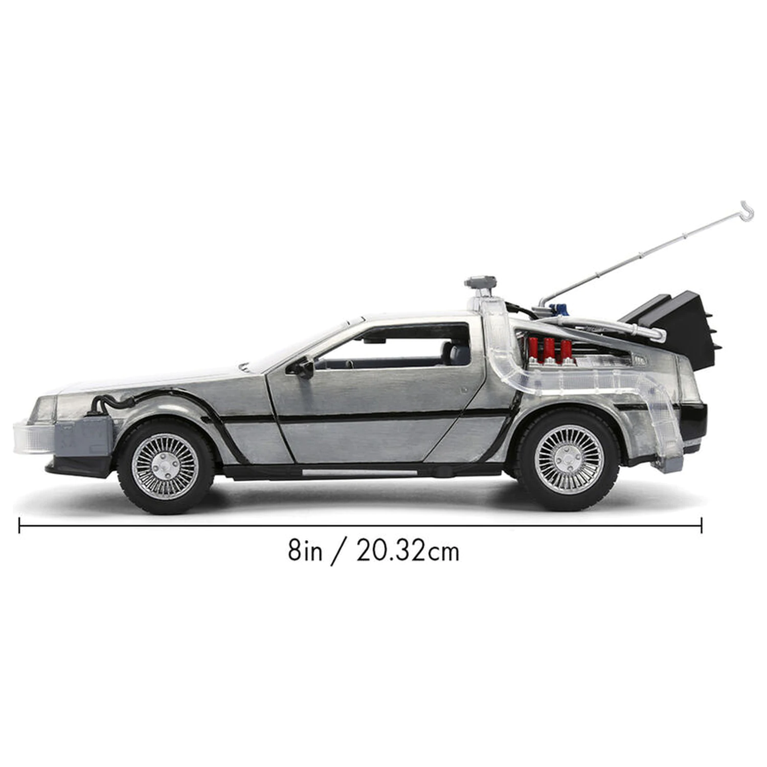Back to the Future 40. Jubiläum Time Machine Hollywood Rides DeLorean Replik Produktfoto