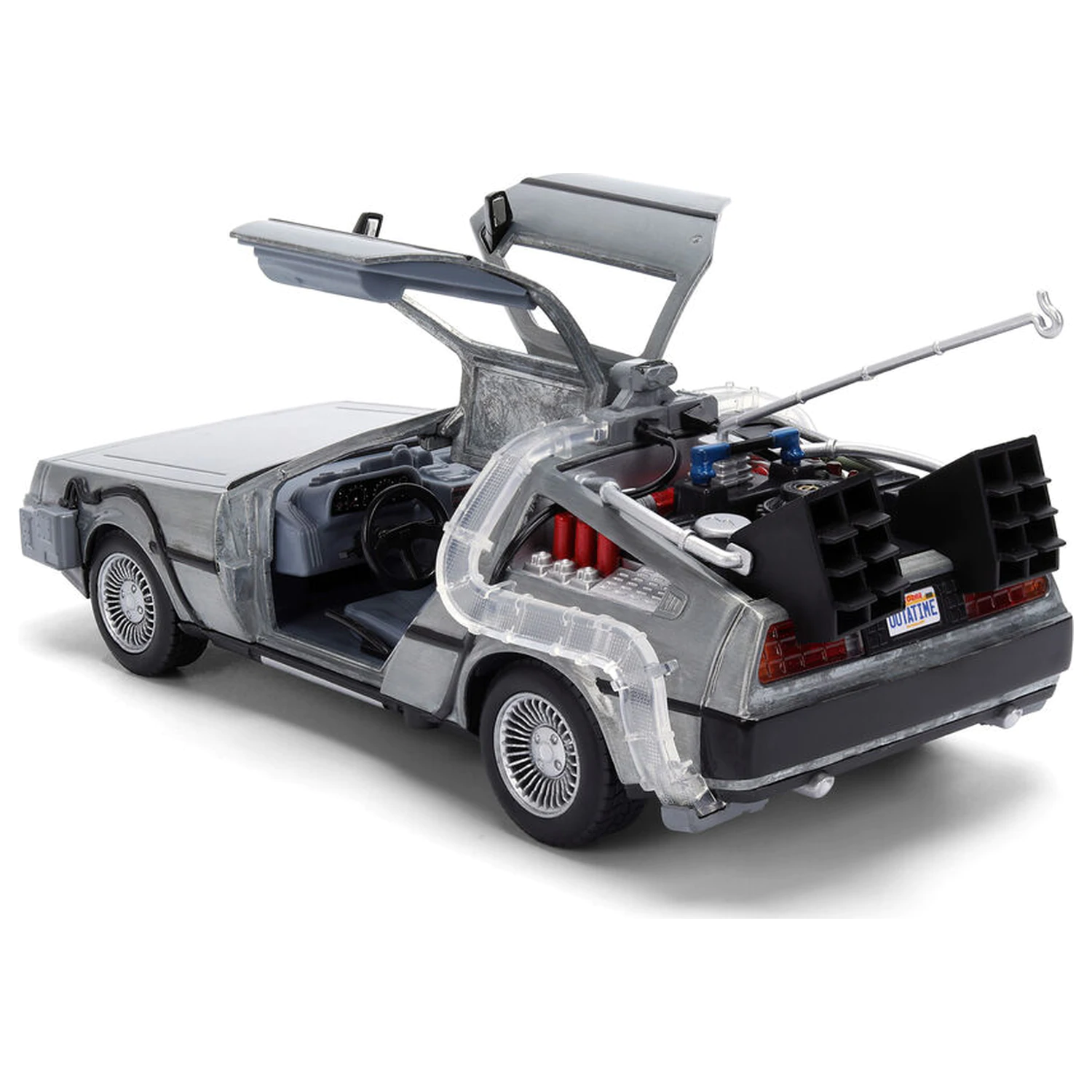 Back to the Future 40. Jubiläum Time Machine Hollywood Rides DeLorean Replik Produktfoto