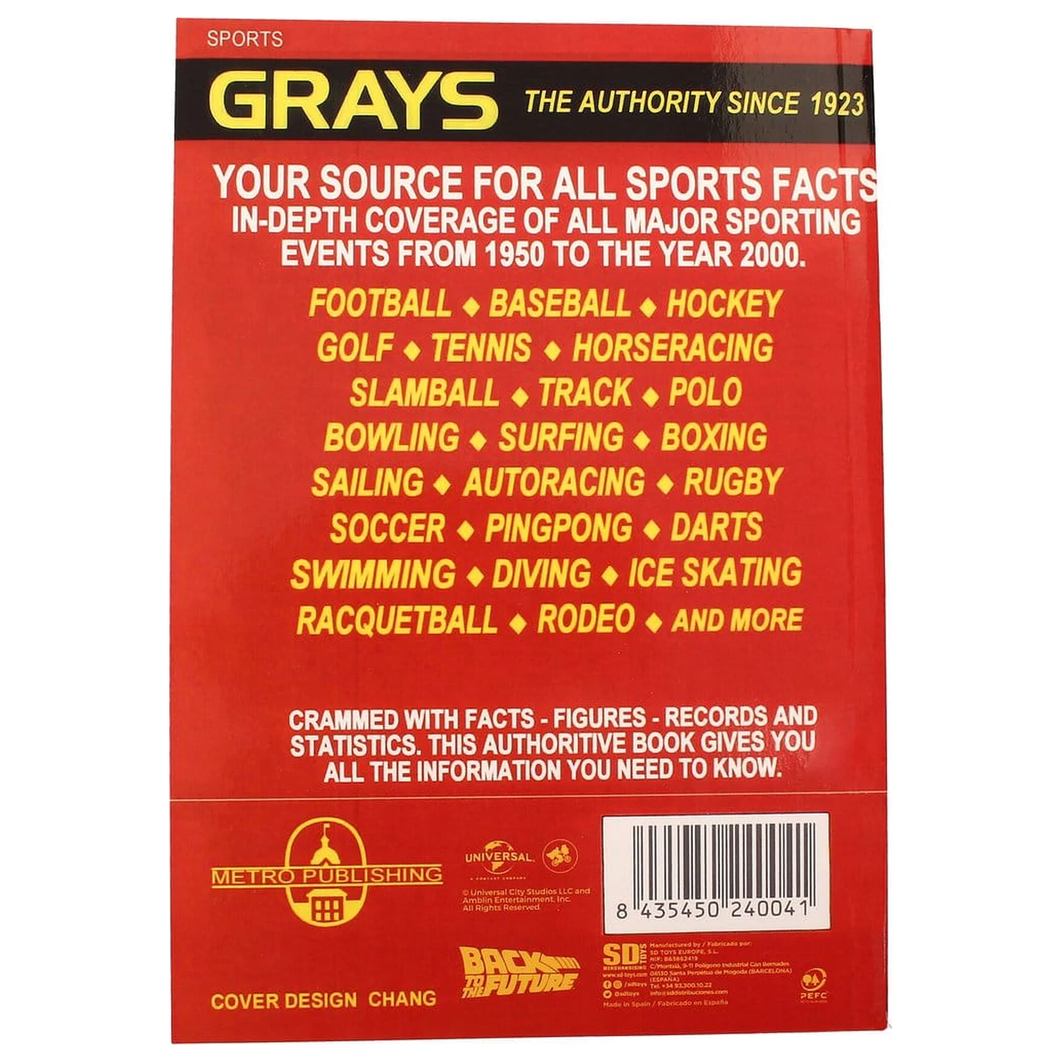 Zurück in die Zukunft Premium Notizbuch Sports Almanac Produktfoto