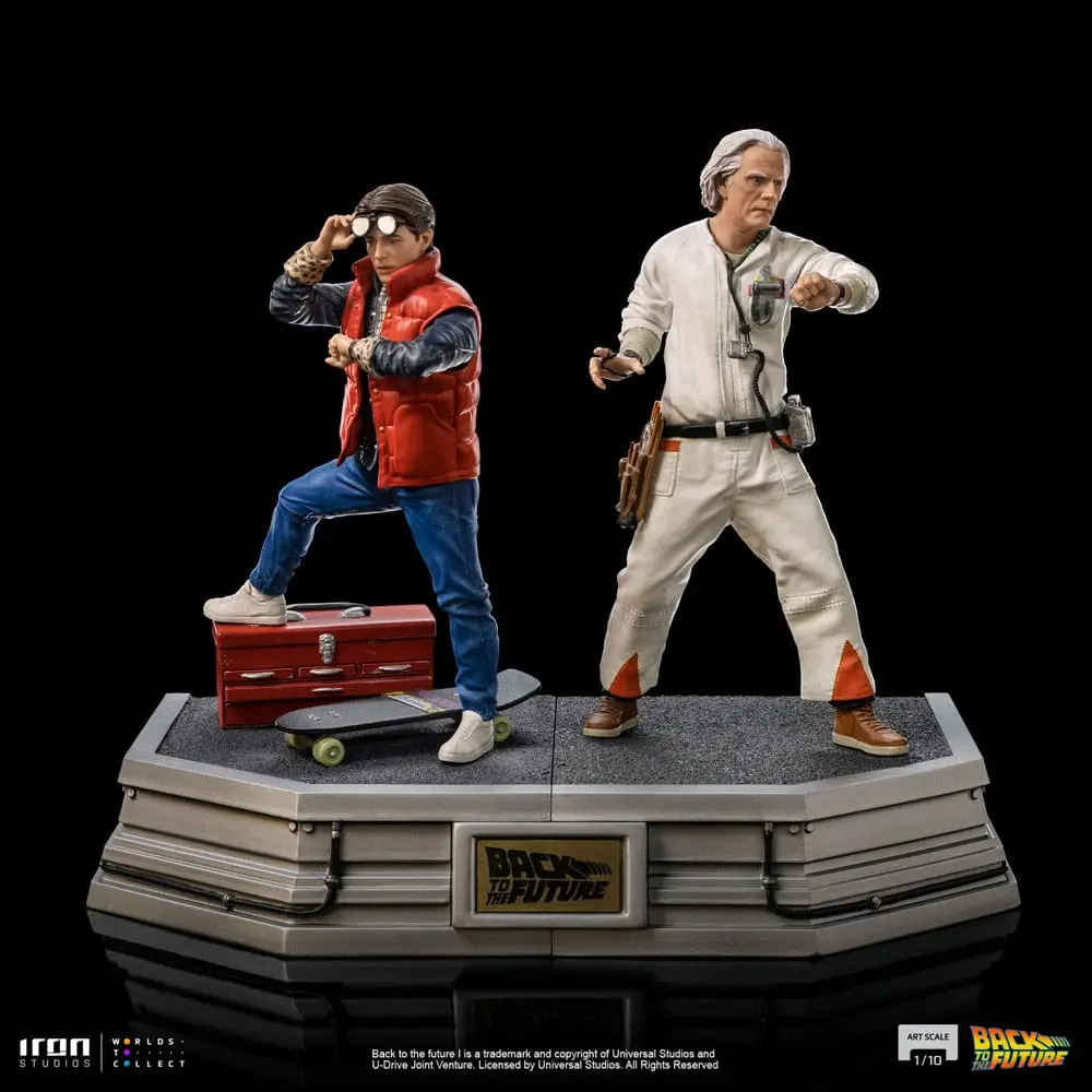 Zurück in die Zukunft Art Scale Statue 1/10 Doc Brown 22 cm termékfotó