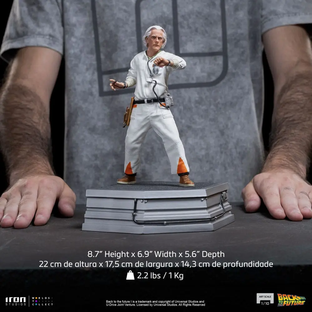 Zurück in die Zukunft Art Scale Statue 1/10 Doc Brown 22 cm termékfotó