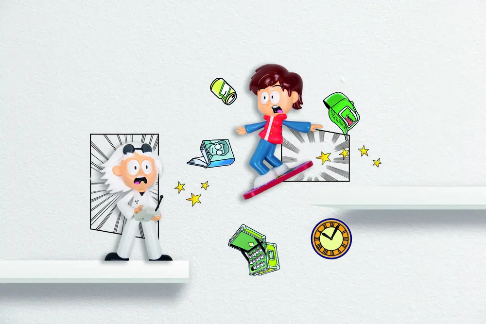 Zurück in die Zukunft Comic On´s Wanddekoration Dr. Brown and Marty McFly Produktfoto