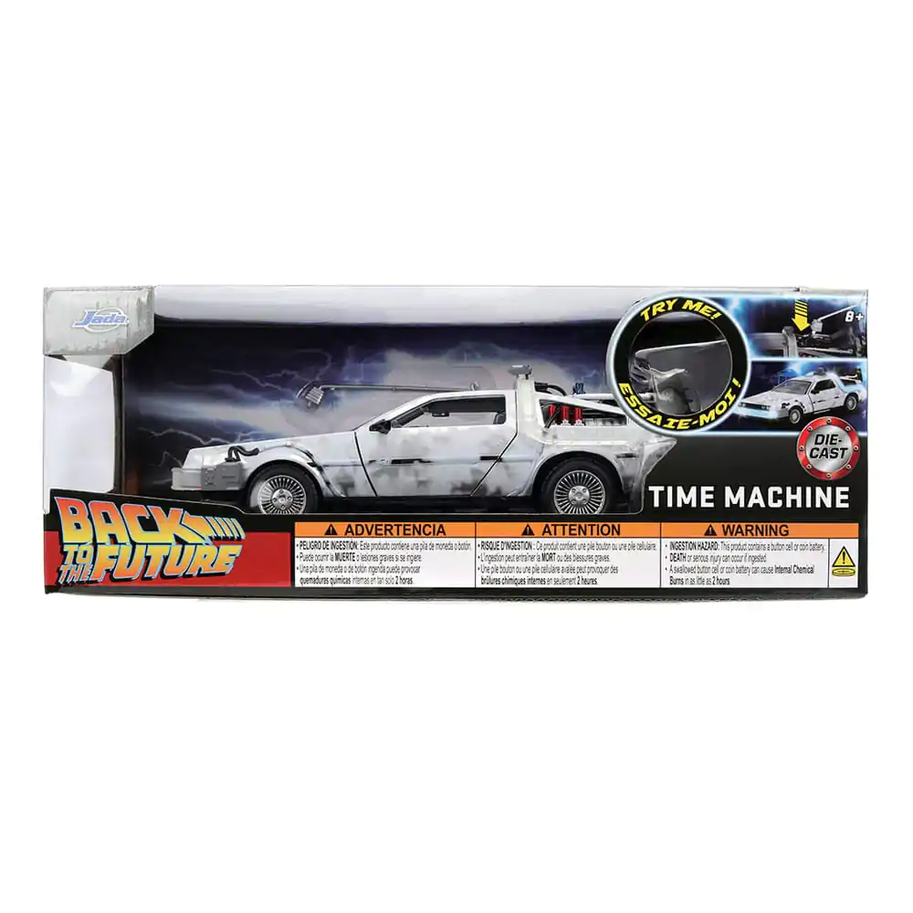 Back to the Future Diecast Modell 1/24 Time Machine Frost Produktfoto