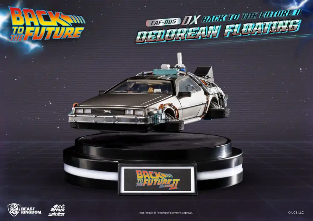 Back to the Future Egg Attack Floating Statue Back to the Future II DeLorean Deluxe Version 20 cm termékfotó