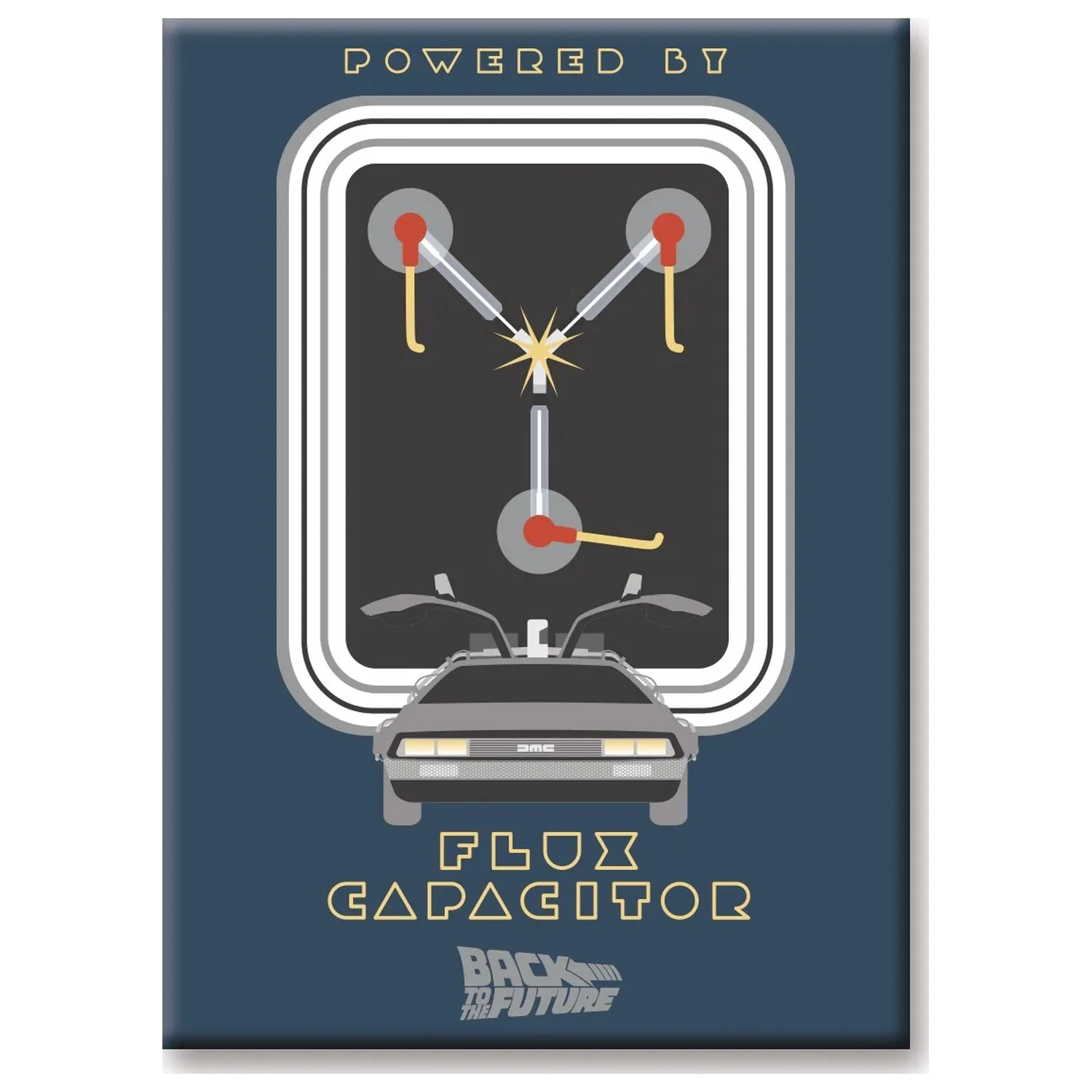 BACK TO THE FUTURE Flux Capacitor Magnet Produktfoto