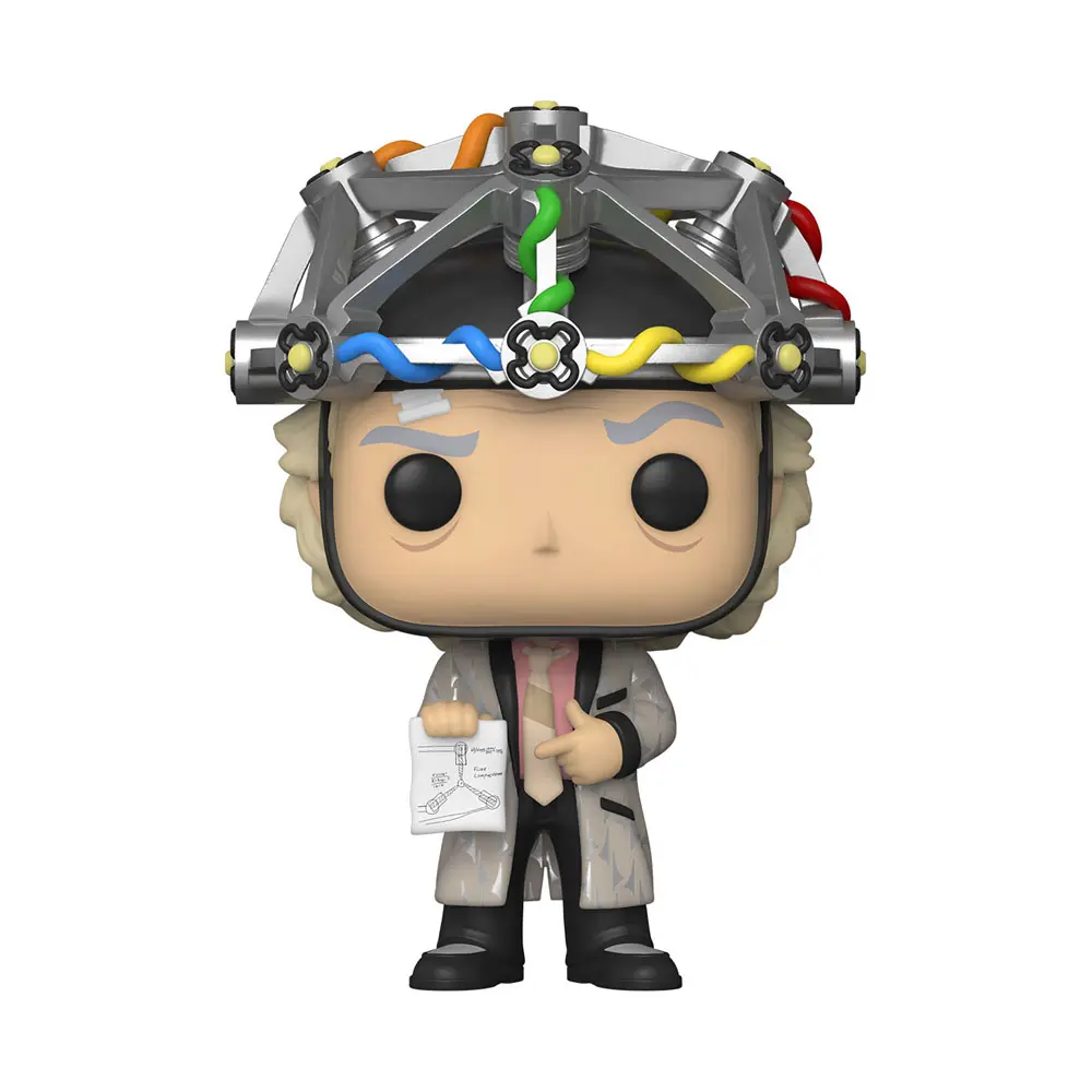 Back to the Future Funko POP! Figur & T-Shirt Set Doc with Helmet termékfotó