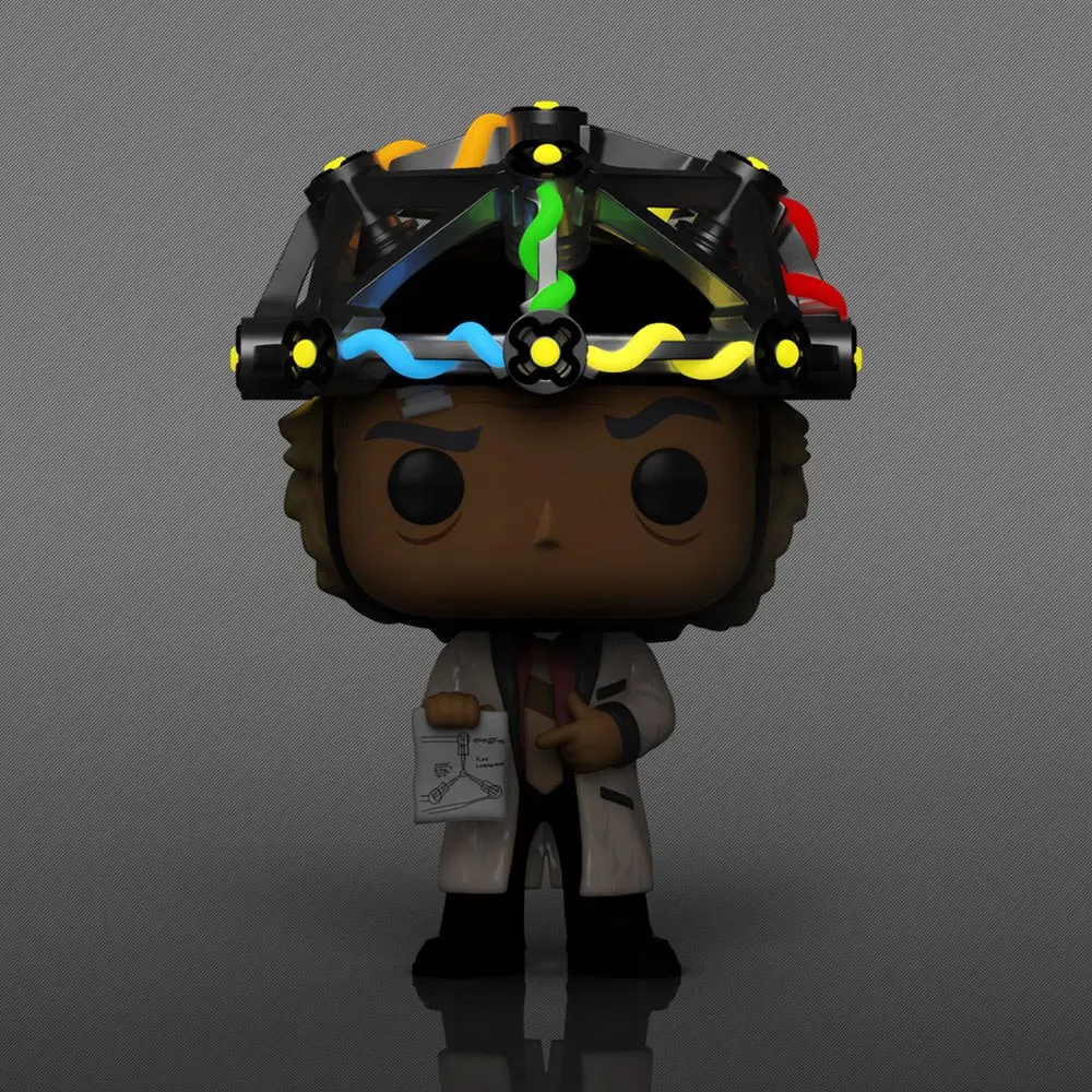 Back to the Future Funko POP! Figur & T-Shirt Set Doc with Helmet termékfotó