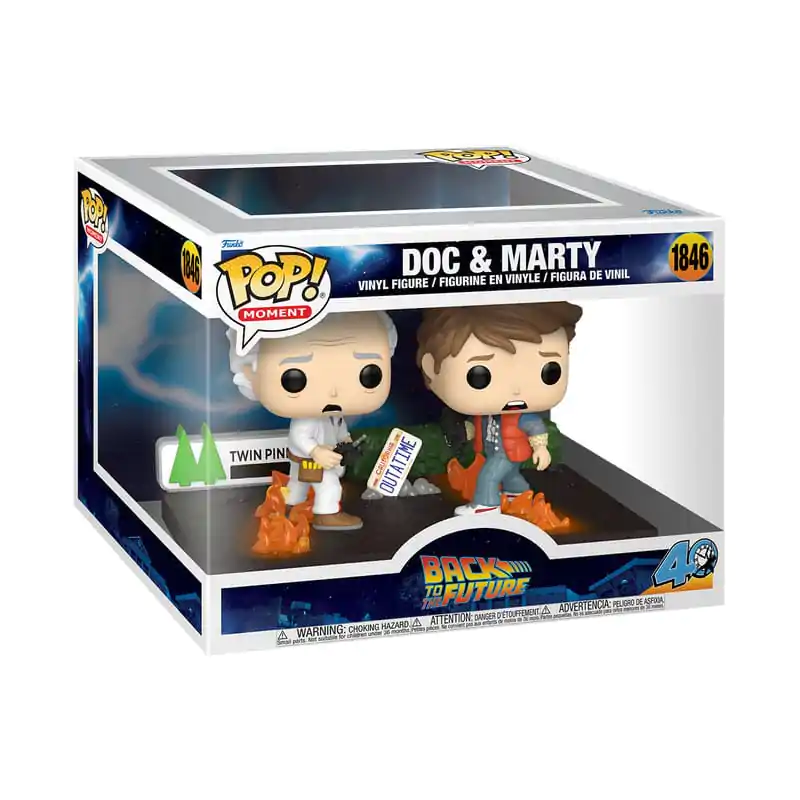 Back to the Future Funko POP Moments Vinylfiguren Doc & Marty 9 cm Produktfoto