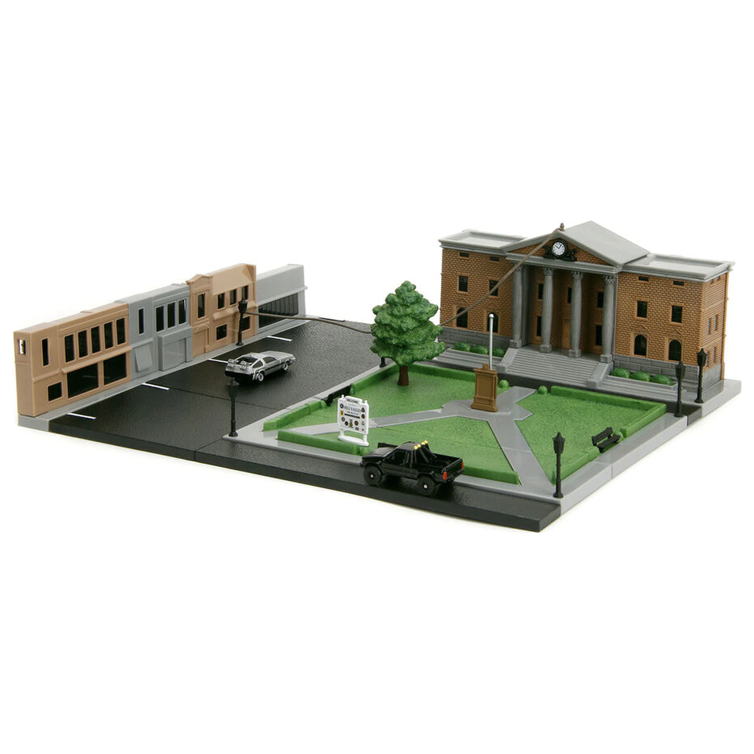 Back To The Future Hill Valley Court Square Diorama-Nachbildung Produktfoto
