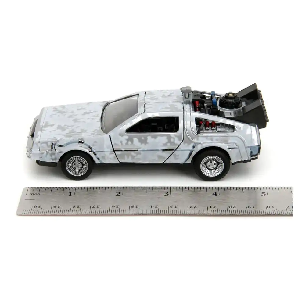 Zurück in die Zukunft Hollywood Rides Diecast Modell 1/32 DeLorean Time Machine Frost termékfotó