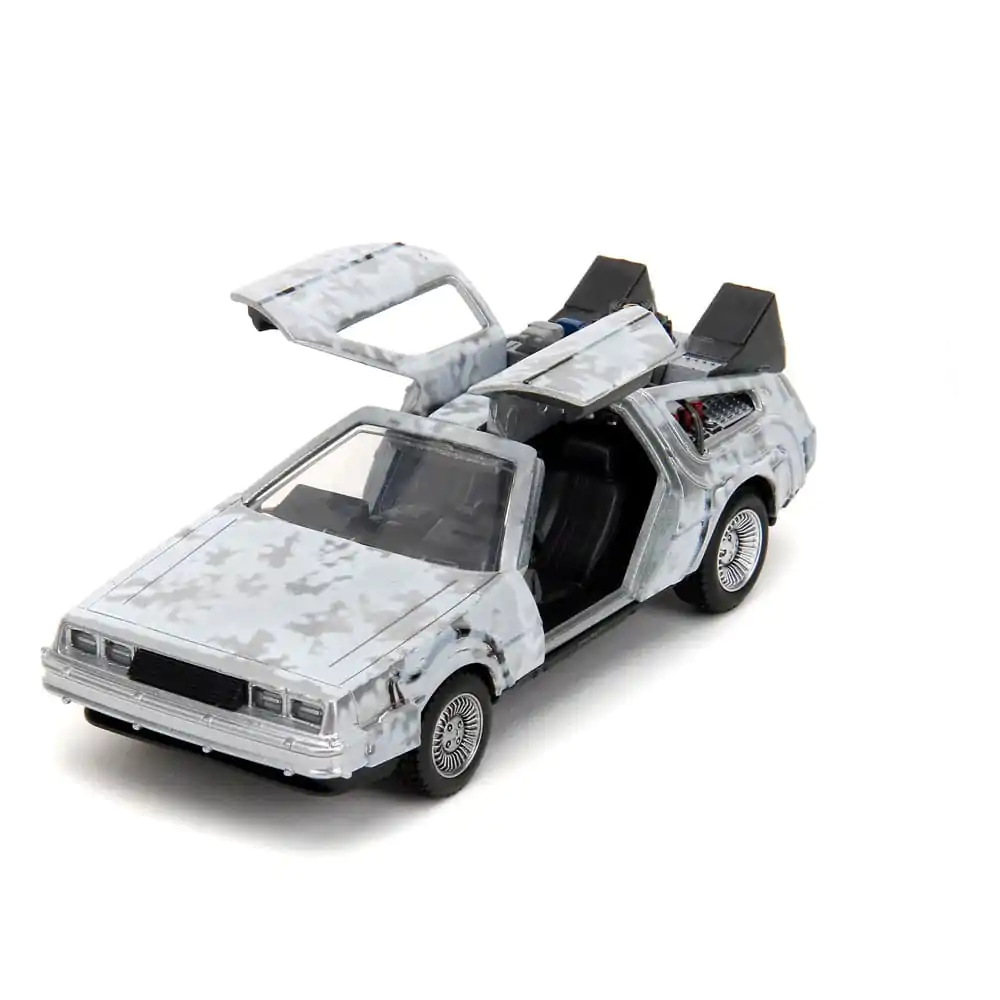 Zurück in die Zukunft Hollywood Rides Diecast Modell 1/32 DeLorean Time Machine Frost termékfotó