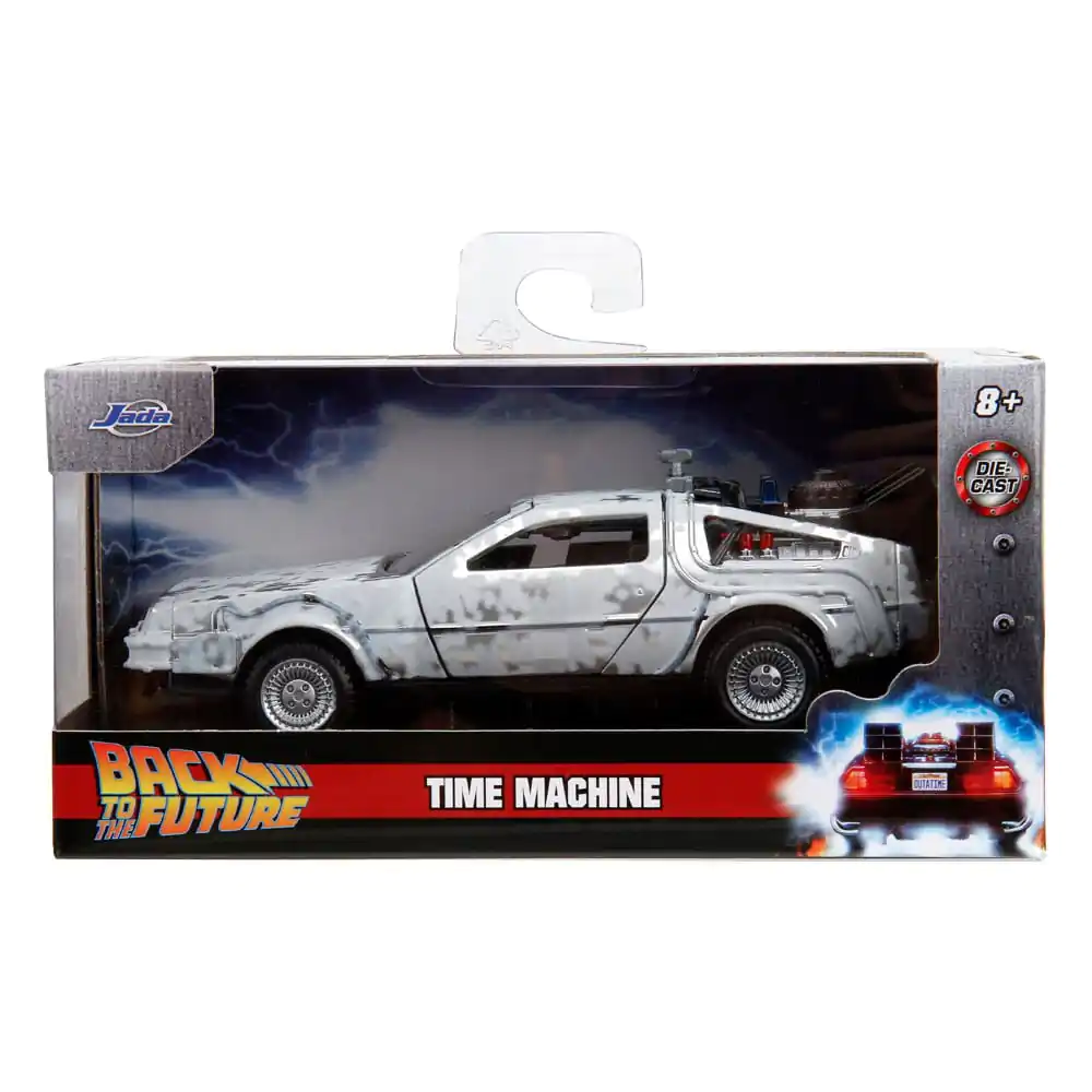 Zurück in die Zukunft Hollywood Rides Diecast Modell 1/32 DeLorean Time Machine Frost termékfotó