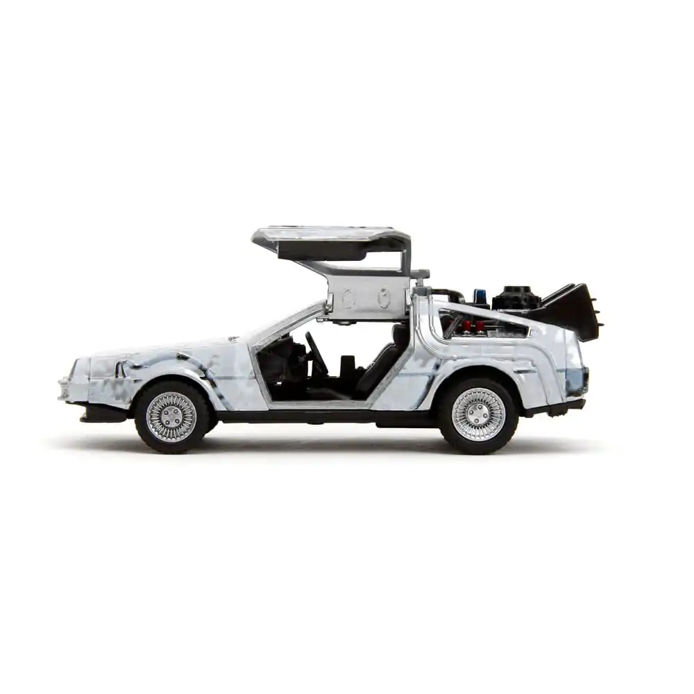 Zurück in die Zukunft Hollywood Rides Diecast Modell 1/32 DeLorean Time Machine Frost termékfotó