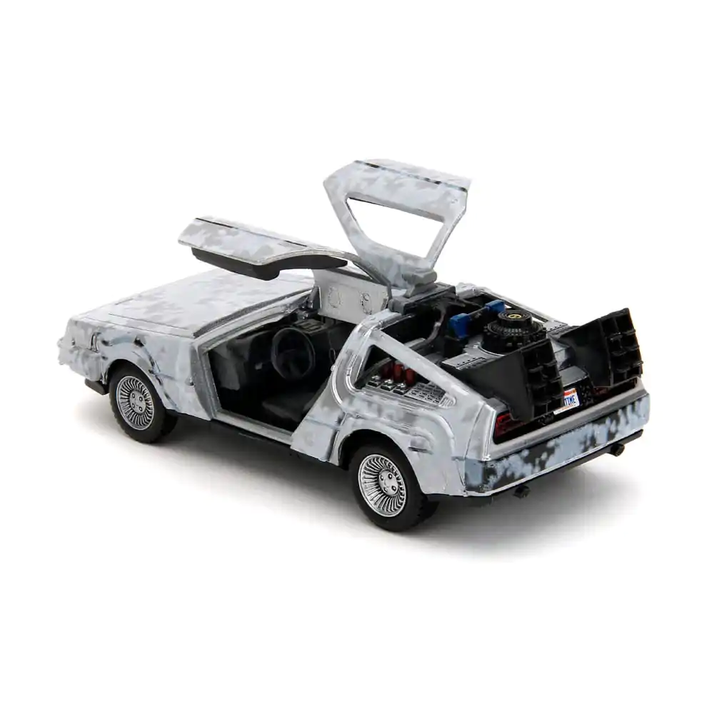 Zurück in die Zukunft Hollywood Rides Diecast Modell 1/32 DeLorean Time Machine Frost termékfotó