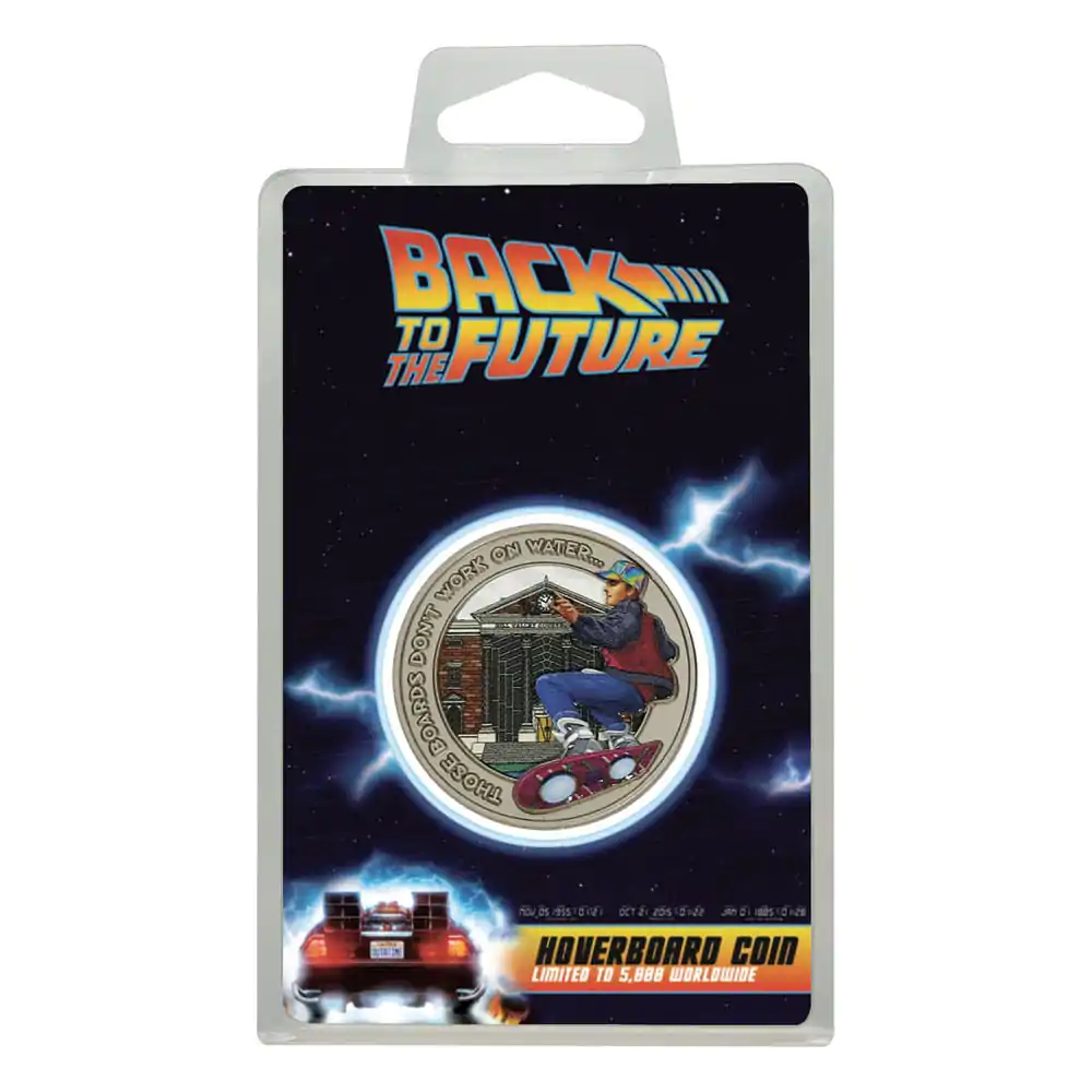 Back To The Future Sammelmünze Hoverboard limitierte Edition Produktfoto
