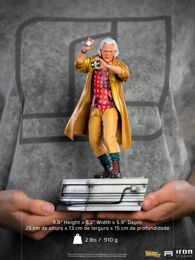 Zurück in die Zukunft II Art Scale Statue 1/10 Doc Brown 25 cm Produktfoto