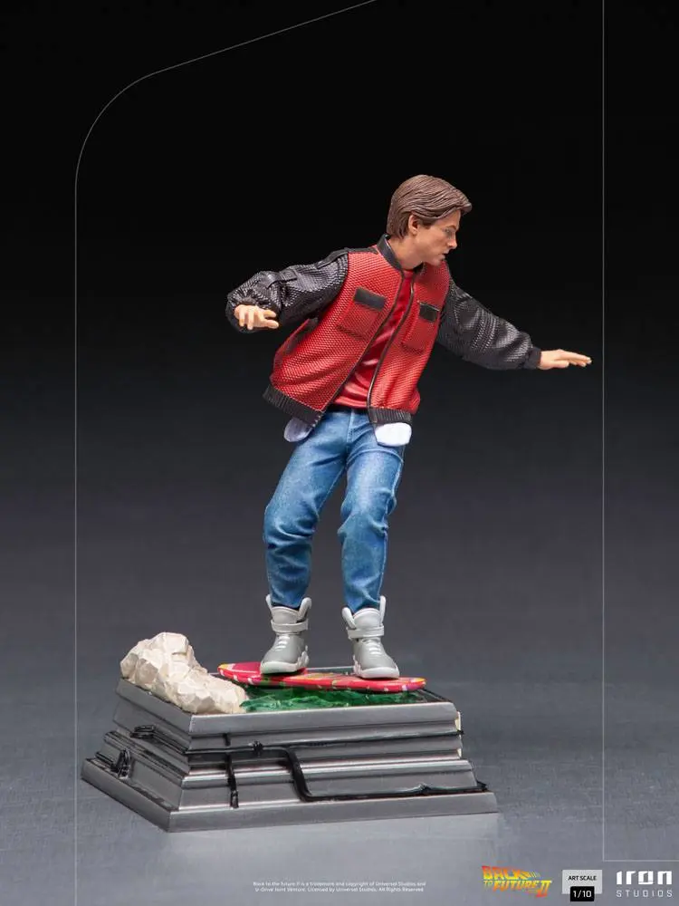 Zurück in die Zukunft II Art Scale Statue 1/10 Marty McFly on Hoverboard 22 cm Produktfoto