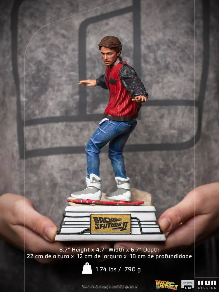 Zurück in die Zukunft II Art Scale Statue 1/10 Marty McFly on Hoverboard 22 cm Produktfoto