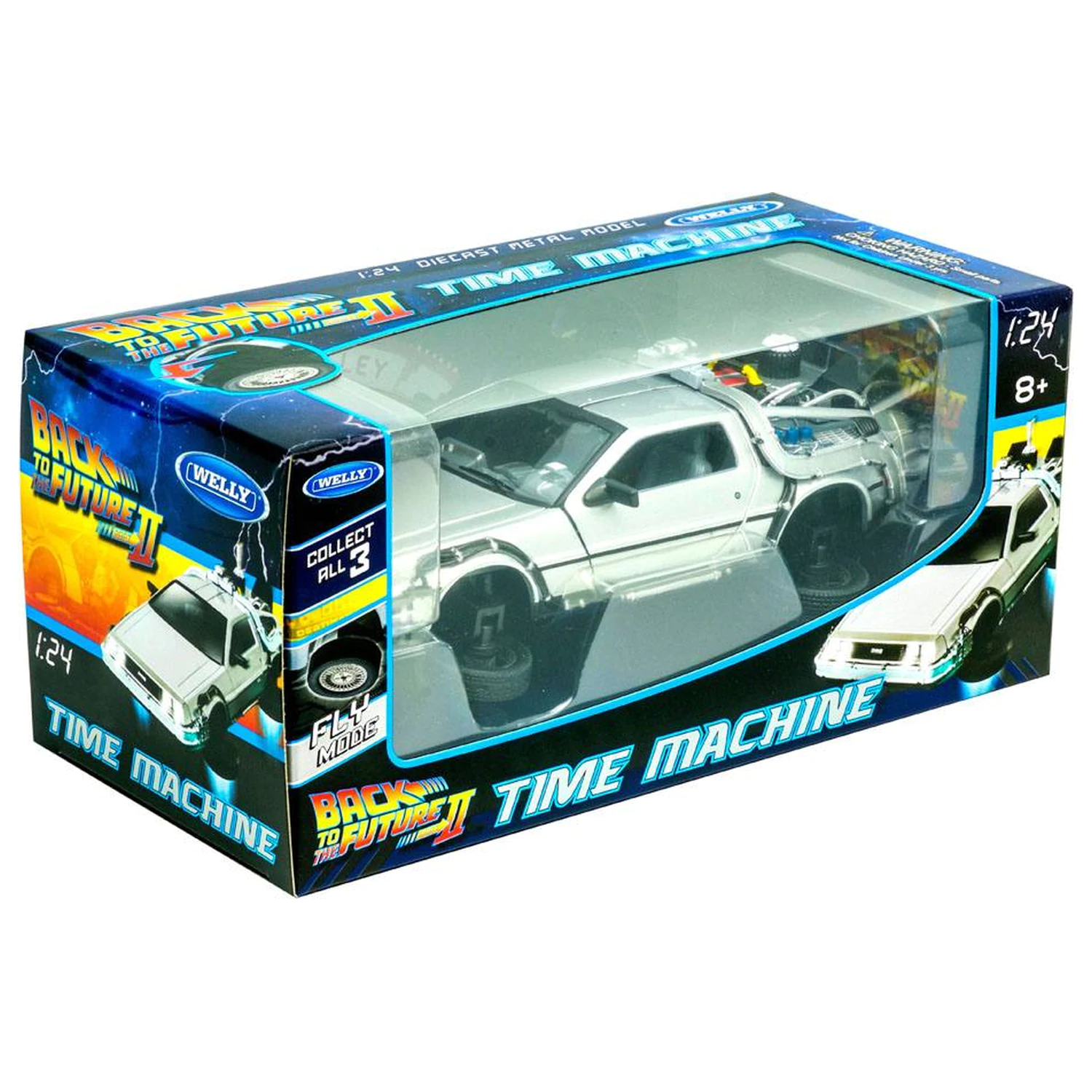 Zurück in die Zukunft II Diecast Modell 1/24 81er DeLorean LK Coupe Fly Wheel Produktfoto