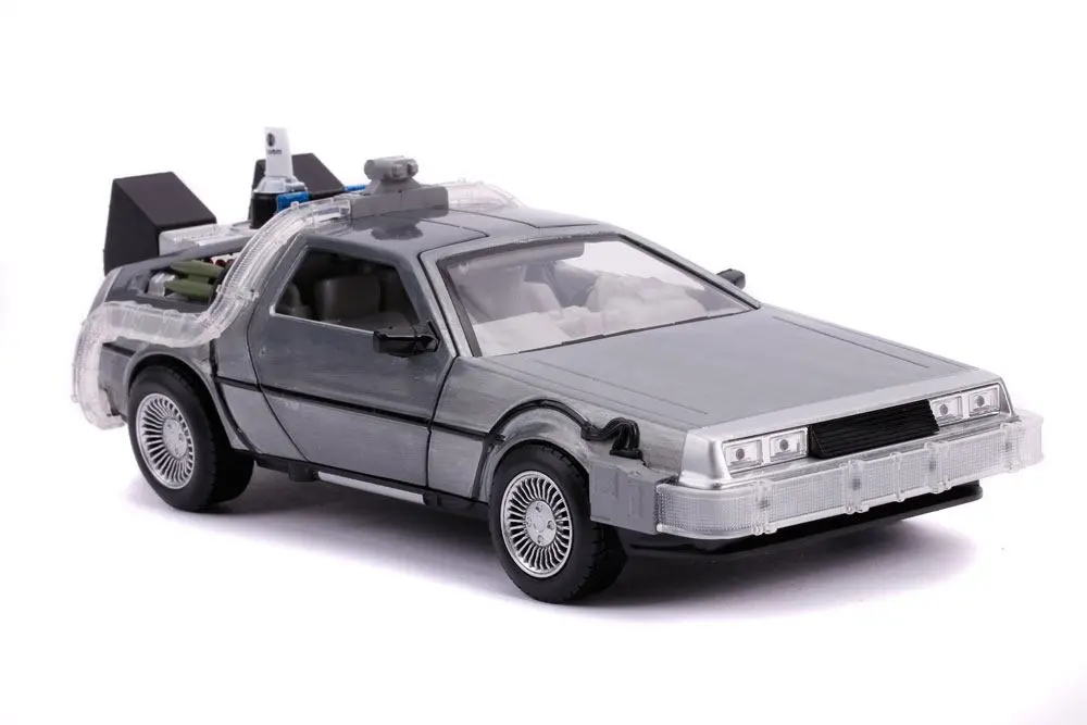 Zurück in die Zukunft II Hollywood Rides Diecast Modell 1/24 DeLorean Time Machine termékfotó