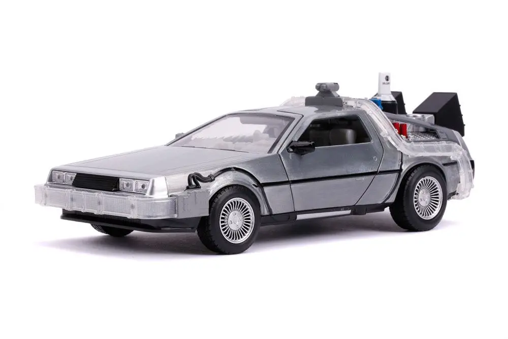 Zurück in die Zukunft II Hollywood Rides Diecast Modell 1/24 DeLorean Time Machine termékfotó