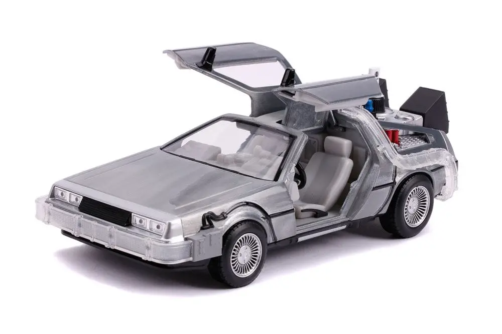 Zurück in die Zukunft II Hollywood Rides Diecast Modell 1/24 DeLorean Time Machine termékfotó