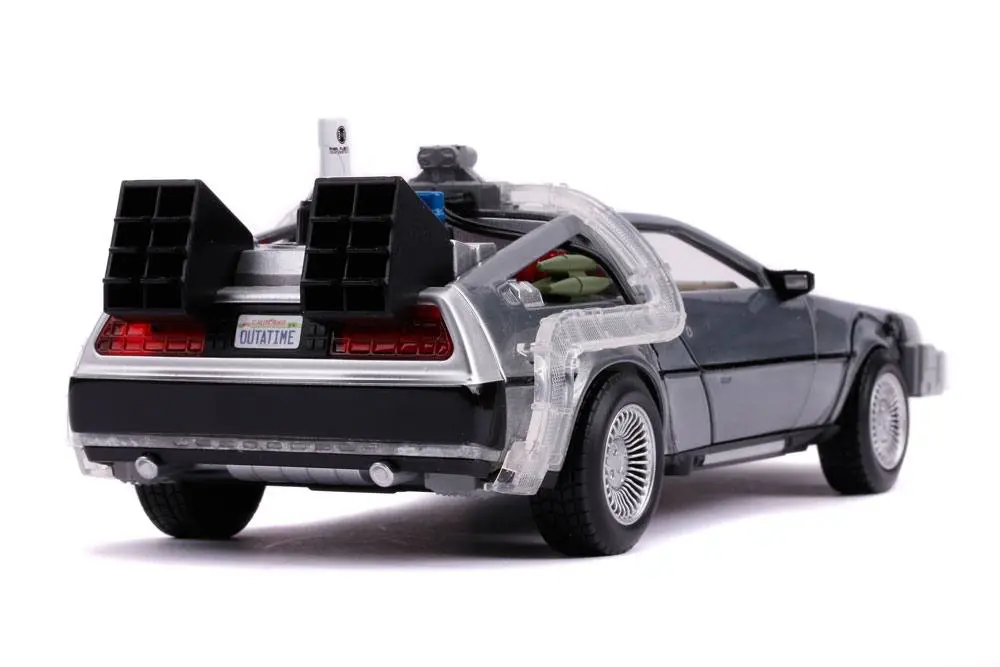 Zurück in die Zukunft II Hollywood Rides Diecast Modell 1/24 DeLorean Time Machine termékfotó