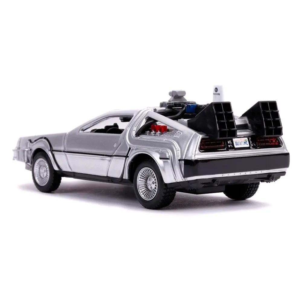 Zurück in die Zukunft II Hollywood Rides Diecast Modell 1/32 DeLorean Time Machine termékfotó