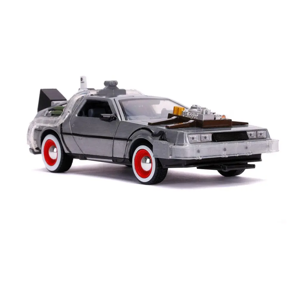 Zurück in die Zukunft III Hollywood Rides Diecast Modell 1/24 DeLorean Time Machine termékfotó