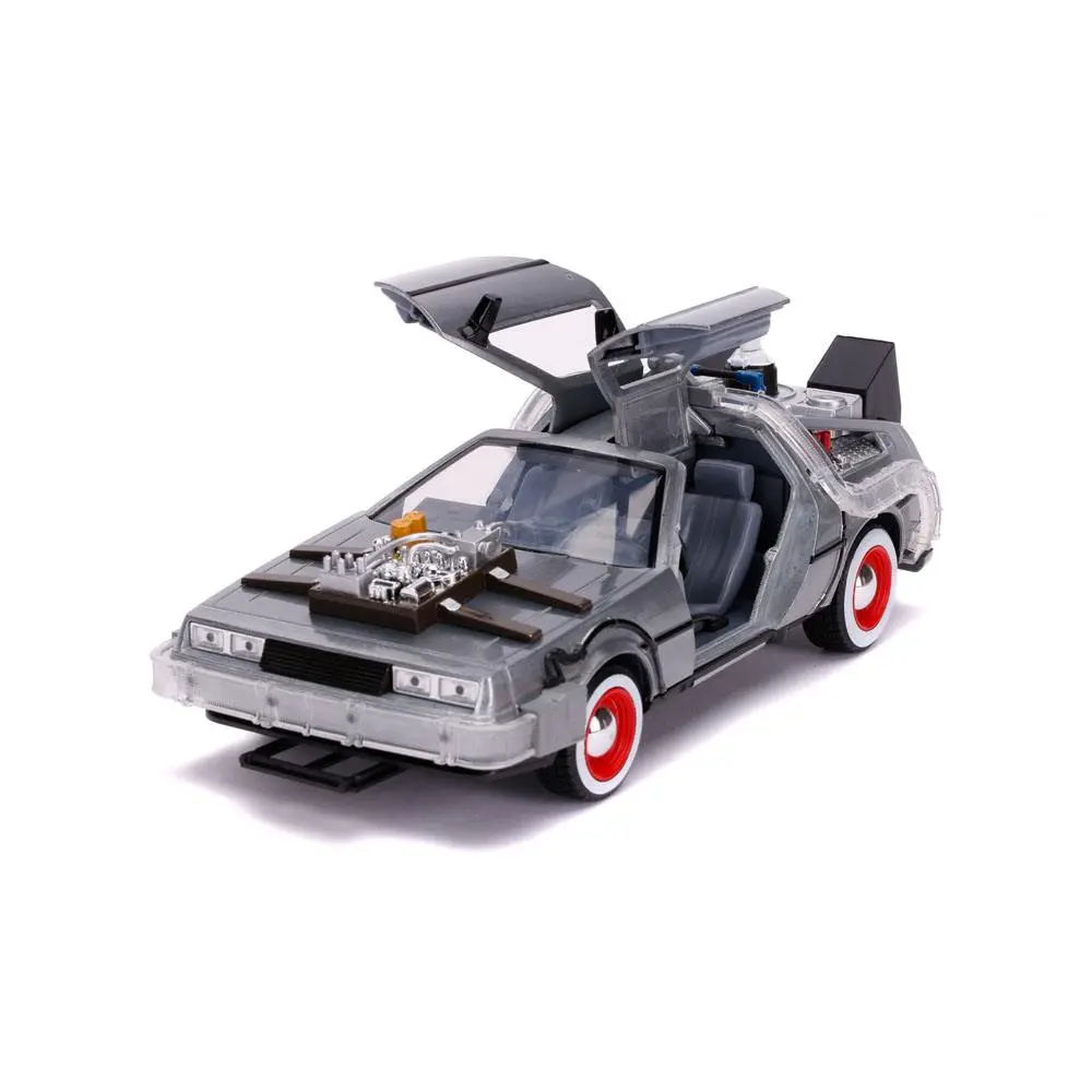 Zurück in die Zukunft III Hollywood Rides Diecast Modell 1/24 DeLorean Time Machine termékfotó